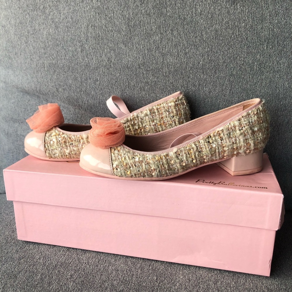 Pretty Ballerinas ~ Size 33 Pink with Heel 🌟 HOST PICK 🌟